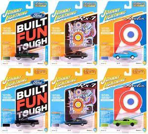 "Classic Gold Collection" 2025 Release 2 Set of 6 Cars 1/64 Diecast Model Cars by Johnny Lightning
