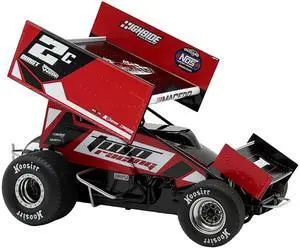 Winged Sprint Car #2C Cole Macedo "Two C Racing" (2025) 1/18 Diecast Model Car by ACME