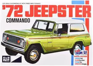 Skill 2 Model Kit 1972 Jeep Jeepster Commando 1/25 Scale Model by AMT