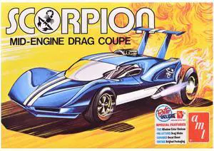 Skill 3 Model Kit Scorpion Mid-Engine Drag Coupe 1/25 Scale Model by AMT