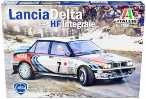 Skill 3 Model Kit Lancia Delta HF Integrale Rallye Monte Carlo (1990) 1/24 Scale Model by Italeri