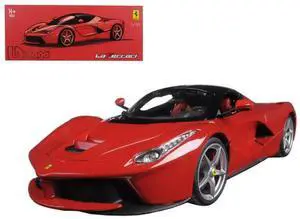 Ferrari LaFerrari F70 Red with Black Top "Signature Series" 1/18 Diecast Model Car by Bburago