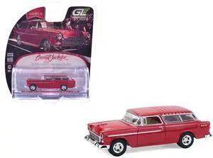 1955 Chevrolet Nomad Custom Wagon Red "Barrett-Jackson" Series 16 1/64 Diecast Model Cars by Greenlight