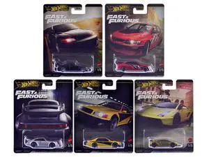 "Fast & Furious" 2025 5 piece Set M Diecast Model Cars by Hot Wheels