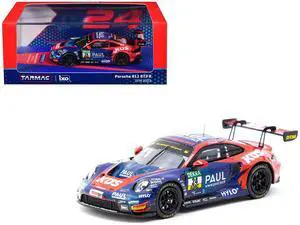 Porsche 911 GT3 R #24 "KUS Team Bernhard" "Deutsche Tourenwagen Masters" (2023) "Hobby64" 1/64 Diecast Model by Tarmac Works