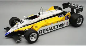 Renault RE30B #16 Winner F1 "Italian GP" (1982) "Mythos Series" with Display Case Limited Edition 1/18 Model Car by Tecnomodel
