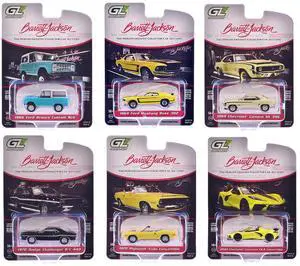 "Barrett-Jackson" Series 15 Set of 6 Cars 1/64 Diecast Model Cars by Greenlight