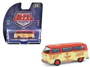 1975 Volkswagen Type 2 Van "Bubbie Burgers Food Truck" Orange and Cream 1/64 Diecast Model Cars by Greenlight