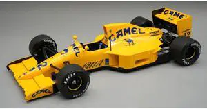 Lotus 102 #12 "Lamborghini Engine" F1 "Japanese GP" (1990) "Mythos Series" with Display Case 1/18 Model Car by Tecnomodel