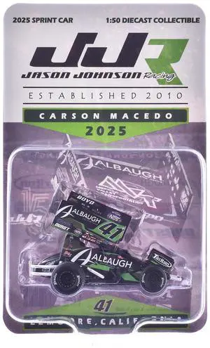 Winged Sprint Car #41 Carson Macedo "Albaugh" Jason Johnson Racing (2025) 1/50 Diecast Model Car by ACME