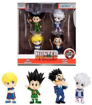 Set of 4 Diecast Figures "Hunter × Hunter" (2011-2014) TV Series "Metalfigs" Series Diecast Models by Jada