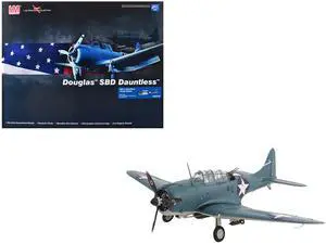 Douglas SBD-3 Dauntless Aircraft "Dusty Kleiss" (1942) US Navy 1/32 Diecast Model by Hobby Master
