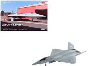 Northrop YF-23 Black Widow II Stealth Fighter Aircraft "#87-0801, PAV-2" (1990) US Air Force 1/72 Diecast Model by Hobby Master
