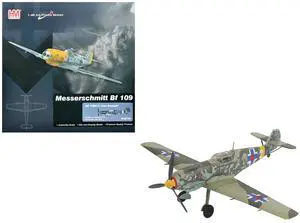 Messerschmitt Bf 109E-3 Fighter Aircraft "White 2 Jan Reznak Kraznodar USSR" German Luftwaffe 1/48 Diecast Model by Hobby Master