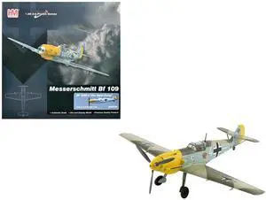 Messerschmitt Bf 109E-3 Fighter Aircraft "White 4 Unteroffizier Horst Perez" German Luftwaffe 1/48 Diecast Model by Hobby Master