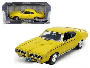 1969 Pontiac GTO Judge Yellow 1/18 Diecast Model Car by Motormax
