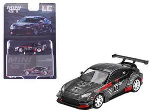 Toyota GR86 #R3 "Larry Chen's HKS Turbocharged GR86" Gray Metallic with Graphics Limited Ed 1/64 Diecast Model Car by Mini GT