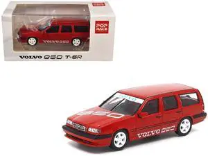 Volvo 850 T-5R Estate Wagon "Prototype" Red 1/64 Diecast Model Car by Pop Race