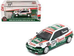 Honda Civic EG6 RHD (Right Hand Drive) #77 Team Castrol "National Saloon Car Cup" (1993) 1/64 Diecast Model Car by BM Creations