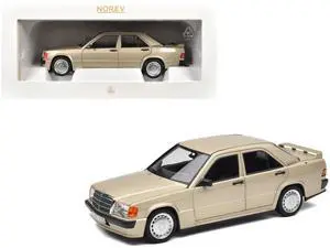 1984 Mercedes-Benz 190E 2.3-16 Smoke Silver Metallic 1/18 Diecast Model Car by Norev