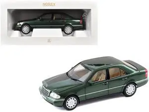 1993 Mercedes-Benz C-Class Malachite Green Metallic 1/18 Diecast Model Car by Norev
