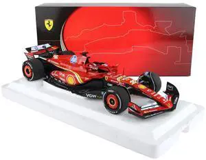 Ferrari SF-24 #16 Charles Leclerc Winner Formula One F1 "Monaco GP" (2024) Limited Edition 1/18 Diecast Model Car by BBR