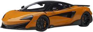 McLaren 600LT Myan Orange and Carbon 1/18 Model Car by Autoart
