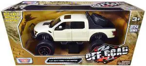 2017 Ford F-150 Raptor Off-Road Pickup Truck Cream 1/27 Diecast Model Car by Motormax