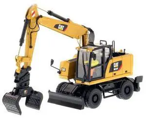 CAT Caterpillar M318F Wheeled Excavator with Operator "High Line Series" 1/50 Diecast Model by Diecast Masters