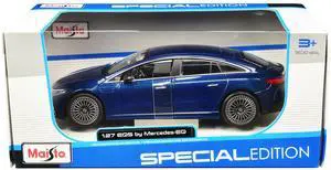 Mercedes-Benz EQS Blue Metallic "Special Edition" Series 1/27 Diecast Model Car by Maisto