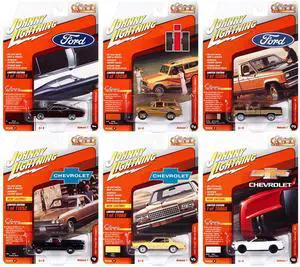 "Classic Gold Collection" 2022 Set B of 6 Cars Release 1 1/64 Diecast Model Cars by Johnny Lightning