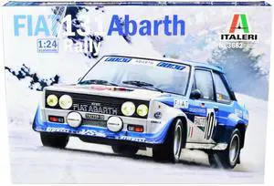 Skill 3 Model Kit Fiat 131 Abarth Rally #10 Winner "Montecarlo Rally" (1980) 1/24 Scale Model by Italeri