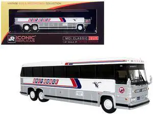 MCI MC-12 Coach Classic Bus "Grey Goose Lines" Destination: Winnipeg (Manitoba, Canada) 1/87 Diecast Model by Iconic Replicas