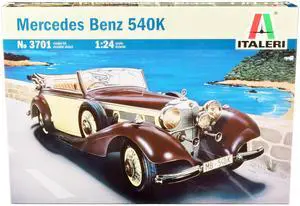 Skill 3 Model Kit Mercedes Benz 540K 1/24 Scale Model by Italeri
