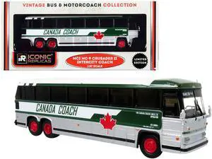 1980 MCI MC-9 Crusader II Intercity Coach Bus "Hamilton via 8" "Canada Coach" 1/87 (HO) Diecast Model by Iconic Replicas