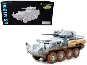 United States M1296 Stryker ICV Dragoon Olive Drab (Snowy Version) "NEO Dragon Armor" Series 1/72 Plastic Model by Dragon Models