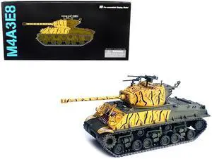 United States M4A3E8 Sherman "Tiger Face" Tank "24th Infantry Div., Korea" (1951) 1/72 Plastic Model by Dragon Models