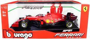 Ferrari SF21 #16 Charles Leclerc Formula One F1 Car "Ferrari Racing" Series 1/18 Diecast Model Car by Bburago