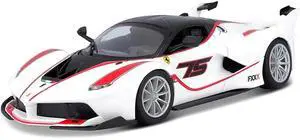 Ferrari Racing FXX-K #75 White 1/24 Diecast Model Car by Bburago