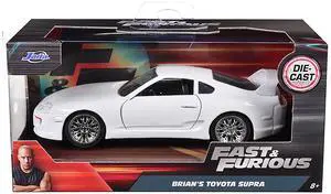 Brian's Toyota Supra White "Fast & Furious 7" (2015) Movie 1/32 Diecast Model Car by Jada