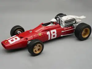 Ferrari 312/67 #18  F1 "Monaco GP" (1967) "Mythos Series" with Driver Figure & Display Case Ltd Ed 1/18 Model Car by Tecnomodel