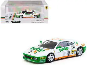 Ferrari 348 Challenge #2 Paolo Cutrera "Ferrari 348 Challenge" (1993) "Hobby64" Series 1/64 Diecast Model by Tarmac Works
