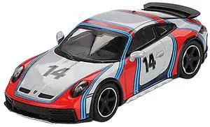 Porsche 911 Dakar #14 "Rally 1978" Ice Gray Metallic Limited Edition 1/64 Diecast Model Car by Mini GT