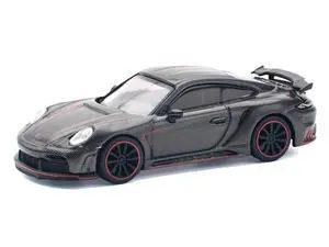 992 Stinger GTR Carbon Edition with Red Accents 1/64 Diecast Model Car by Pop Race