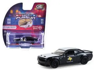 2020 Dodge Challenger SRT Hellcat "Texas Department of Public Safety" Black and White 1/64 Diecast Model Car by Greenlight