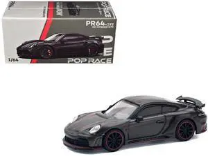 992 Stinger GTR Carbon Edition with Red Accents 1/64 Diecast Model Car by Pop Race