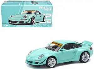 997 RWB Light Blue 1/64 Diecast Model Car by Pop Race