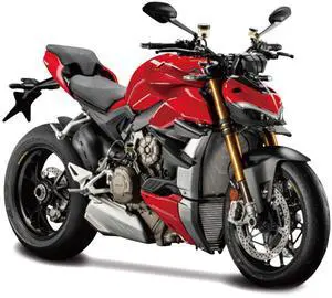Ducati Supernaked V4S Motorcycle Red 1/12 Diecast Model by New Ray