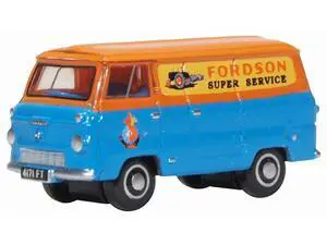 Ford 400E Van RHD (Right Hand Drive) "Fordson Super Service" Blue and Orange 1/148 (N) Scale Diecast Model Car by Oxford Diecast