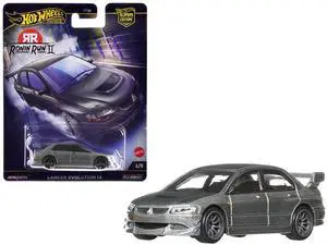 Mitsubishi Lancer Evolution IX Gray Metallic "Ronin Run II" Series Diecast Model Car by Hot Wheels